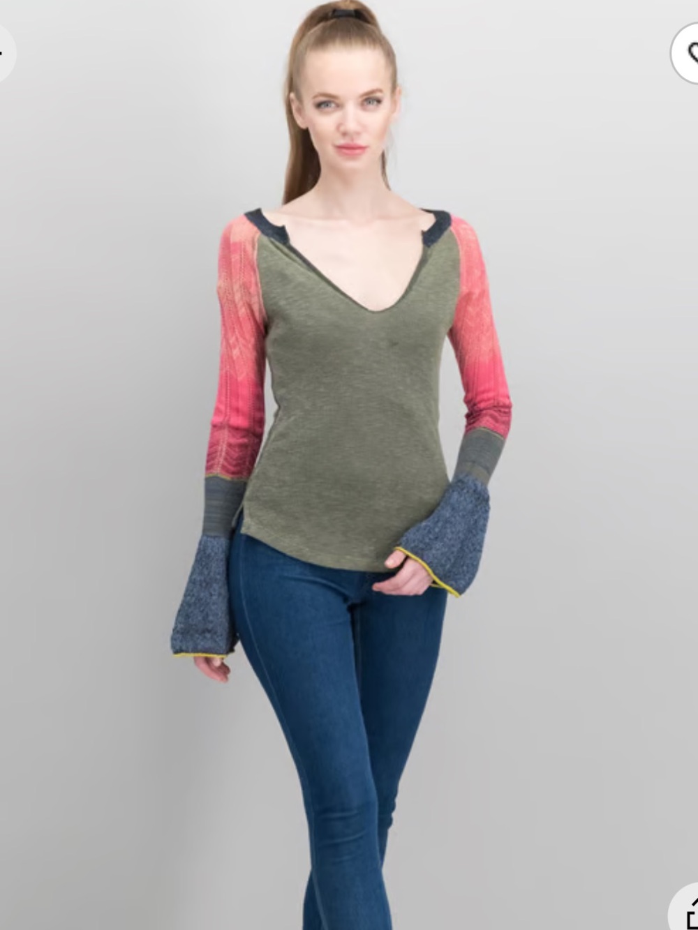 Free People Sunshine Bell thermal top